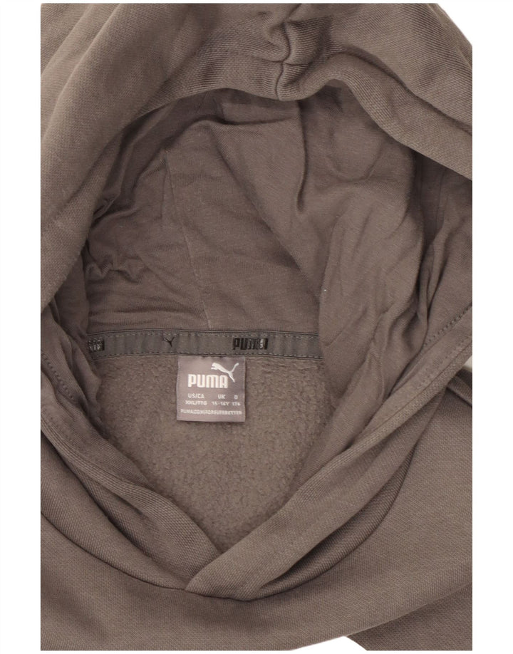 PUMA majica s kapuljačom za dječake, 15-16 godina, sivi pamuk