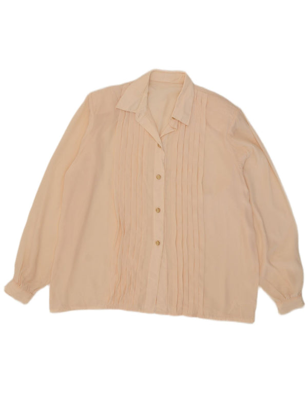 Vintage ženska prevelika košulja bluza UK 18 XL ružičasta