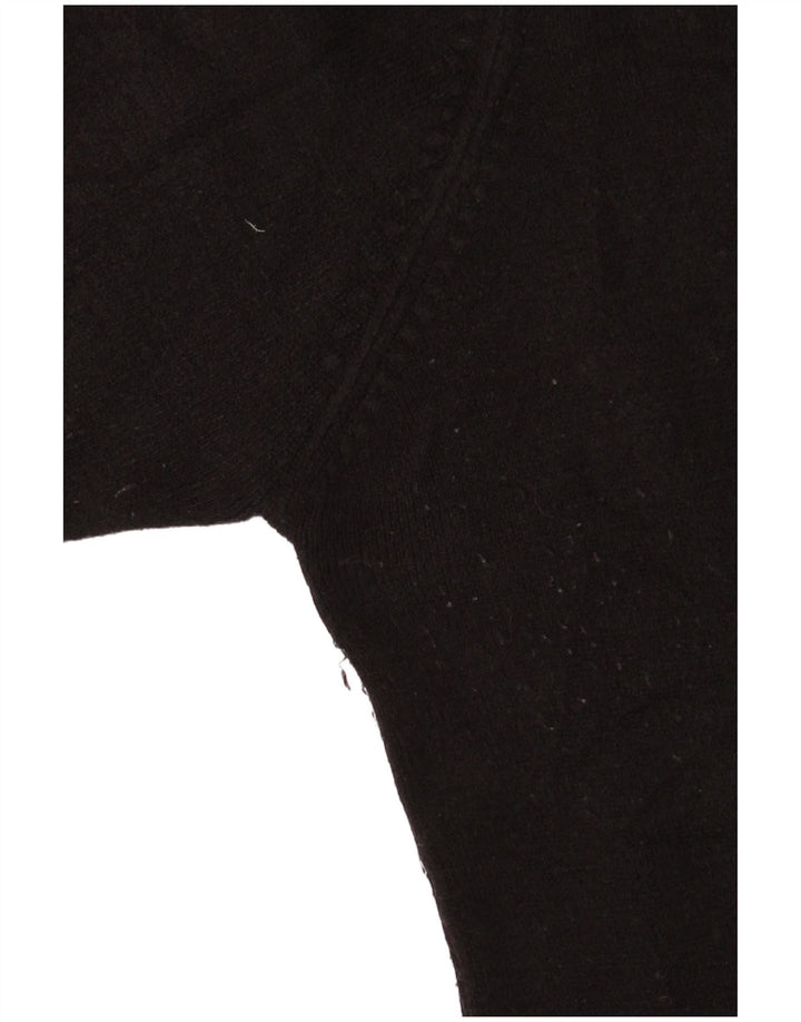 Essentials ženski pulover s rol izrezom UK 14 Srednje crni akril