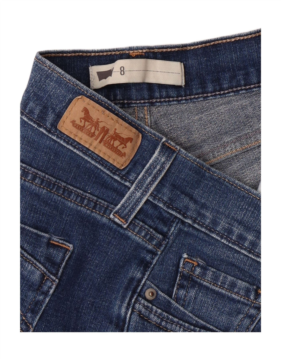 LEVI'S Womens Denim Shorts US 8 Medium W30 Blue Vintage Levi's and Second-Hand Levi's from Messina Hembry 