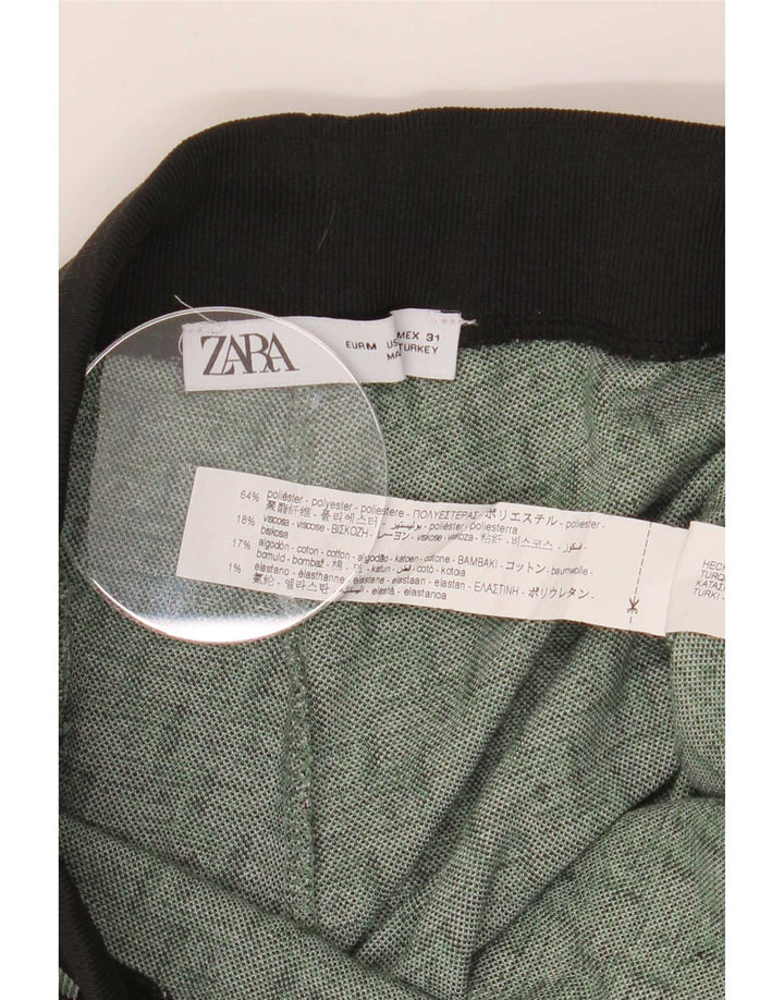 Zara muške trenirke Hlače Joggers Srednje zeleni geometrijski poliester