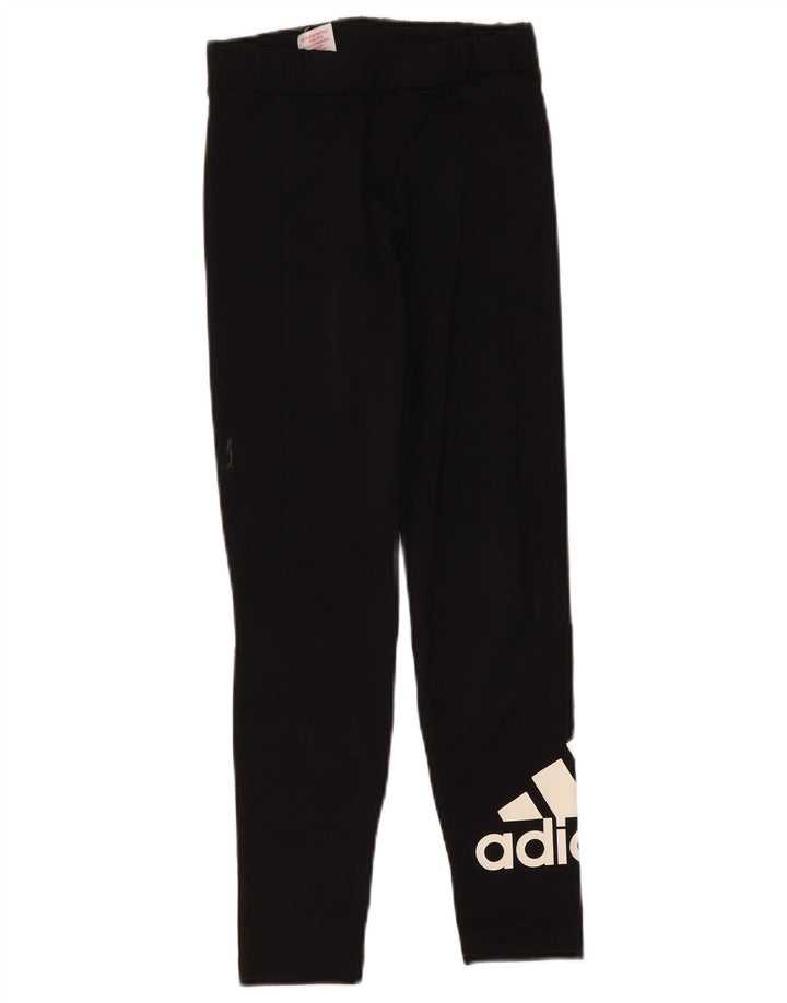 Adidas tajice za djevojčice od 11 do 12 godina, crni poliester