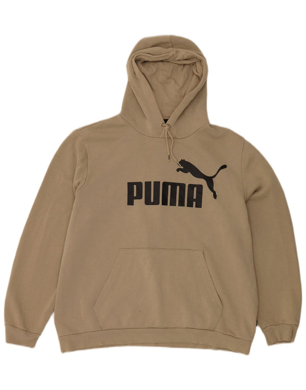 PUMA muška majica s kapuljačom XL, bež pamuk