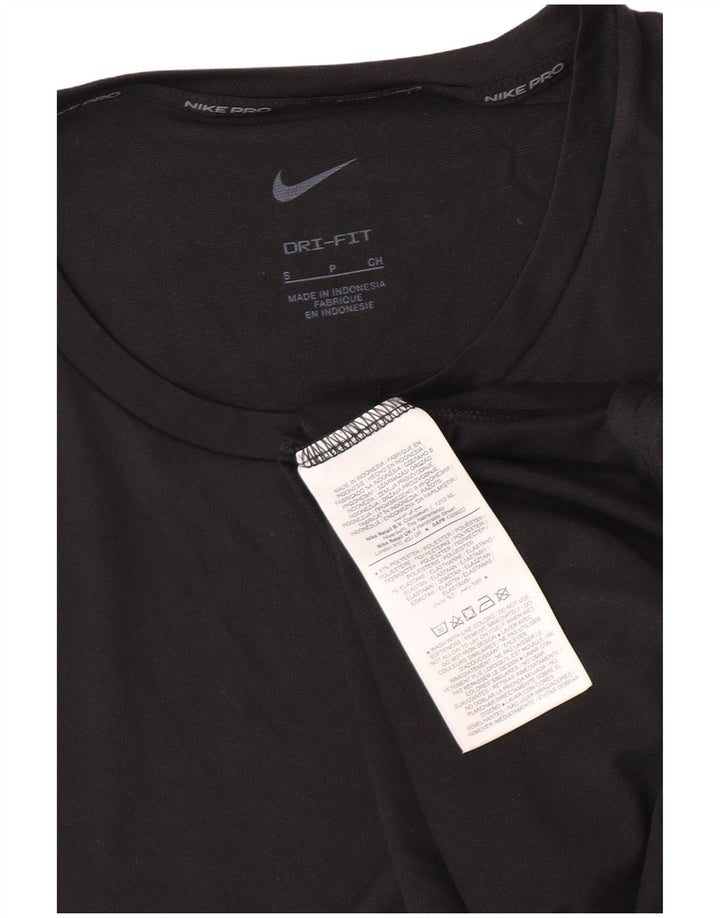 Nike Dri Fit majica kratkih rukava, mali crni poliester