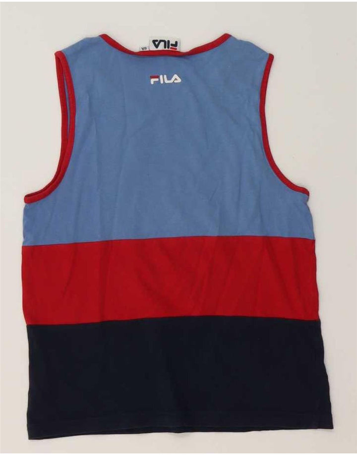 Fila Boys Vest Top 7-8 Years Multicolored Colourblock