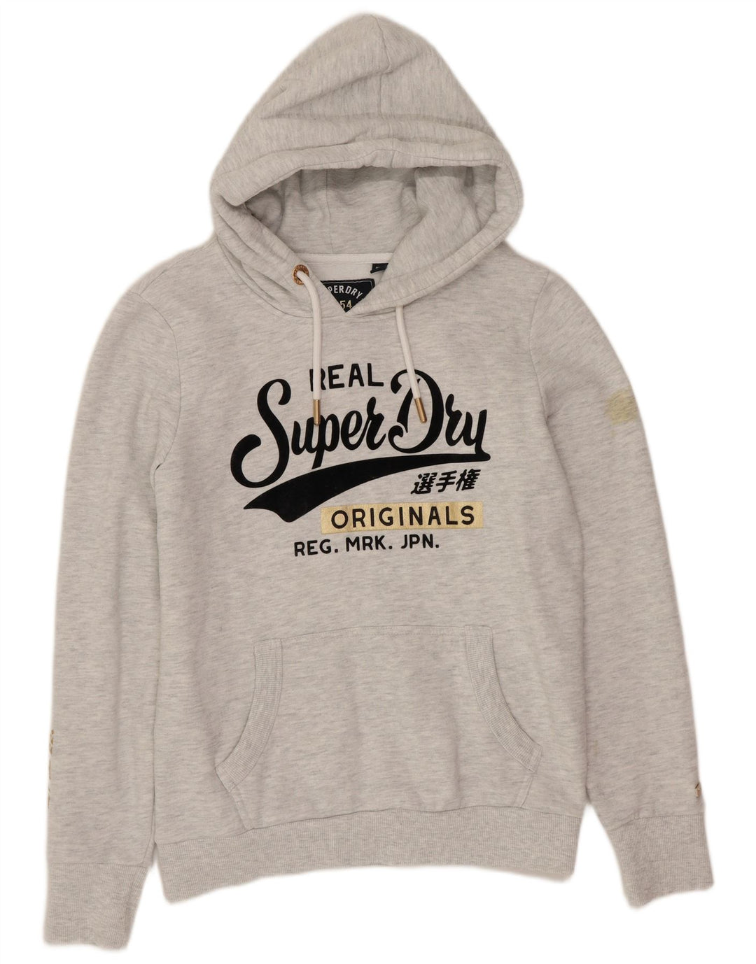 Superdry ženska majica s kapuljačom s kapuljačom UK 12 srednje sivi poliester