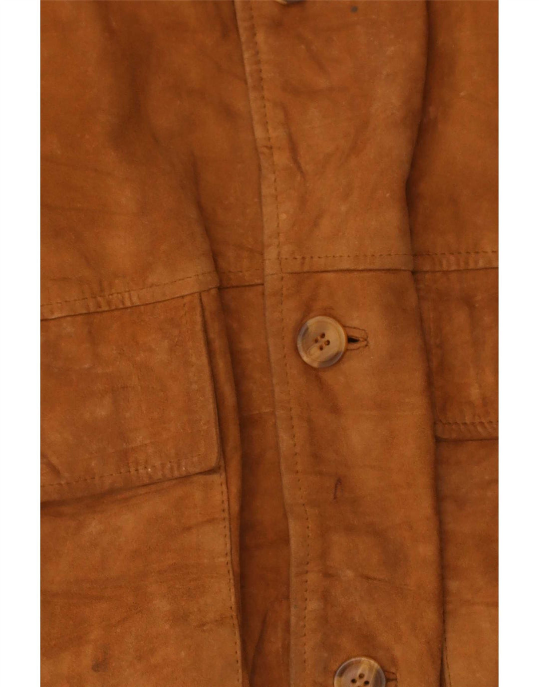 Vintage muška bomber jakna od brušene kože IT 50 velika smeđa koža