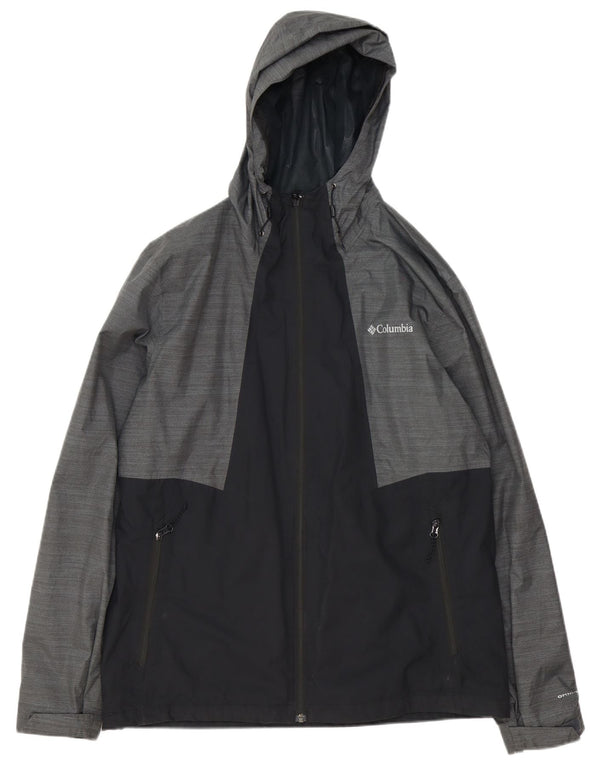 Columbia Muška Omni-Tech kišna jakna s kapuljačom UK 40 Large Grey Colourblock