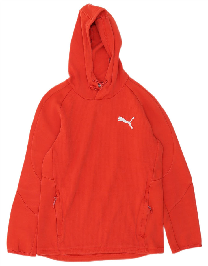 Puma muška majica s kapuljačom mala narančasta