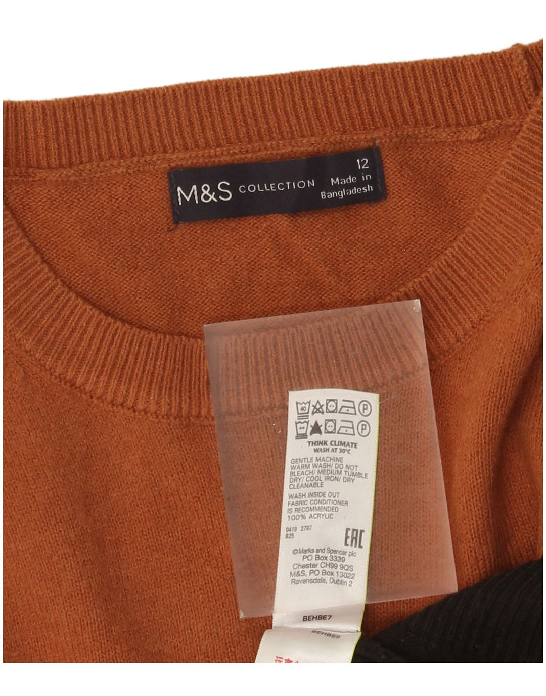 Marks & Spencer ženski džemper s veznim izrezom UK 12 srednje raznobojni