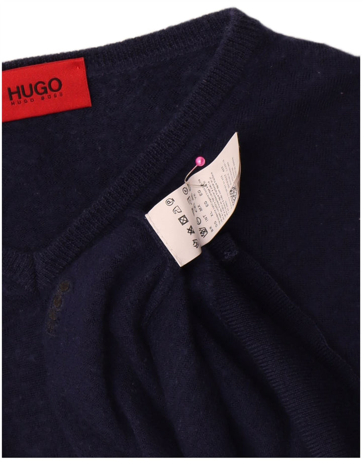 Hugo Boss muški pulover s V-izrezom XL tamnoplava vuna