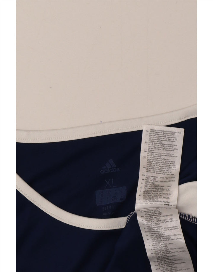 Adidas muška majica Climalite Top XL tamnoplavi poliester u boji
