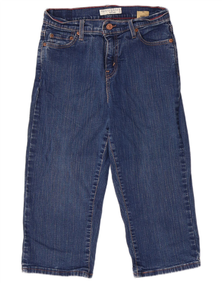LEVI'S Womens 512 Perfectly Slimming Capri Jeans US 8 Medium W26 L18 Blue