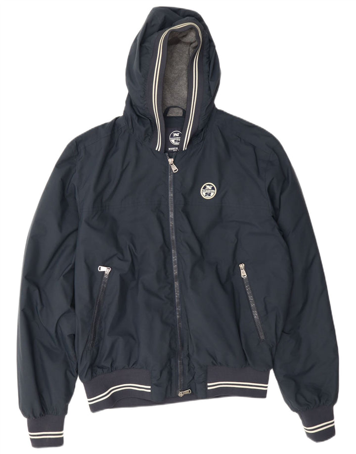 North Sails Muška bomber jakna s kapuljačom UK 40 Large tamnoplavi poliamid