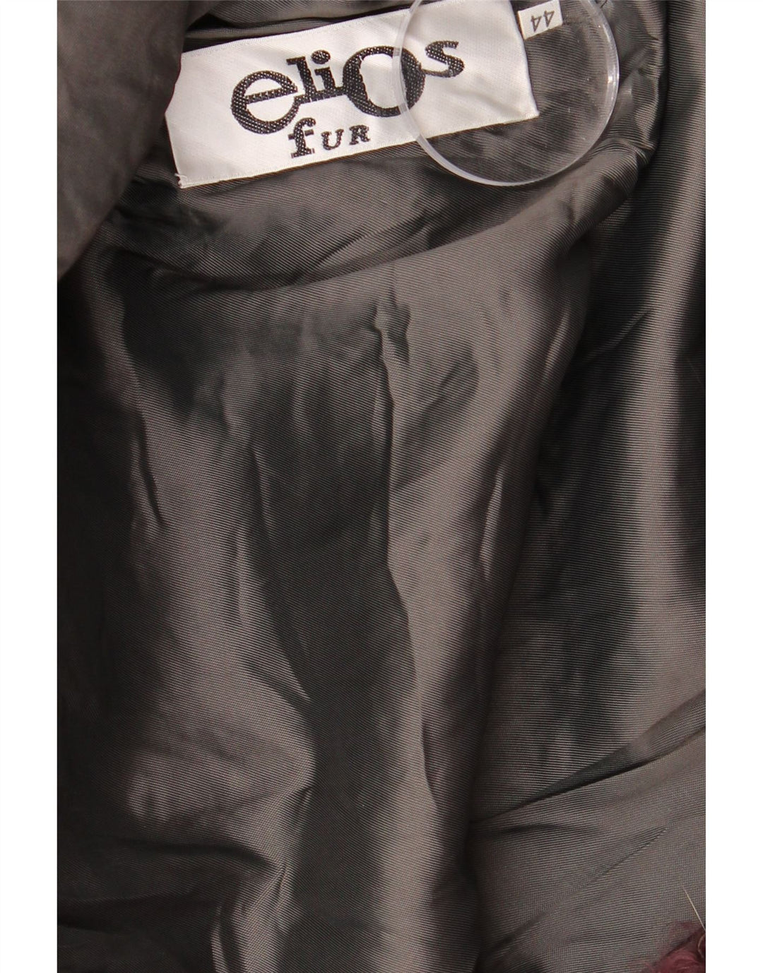 Ženska krznena bunda Elios IT 44 srednje tamnocrvena