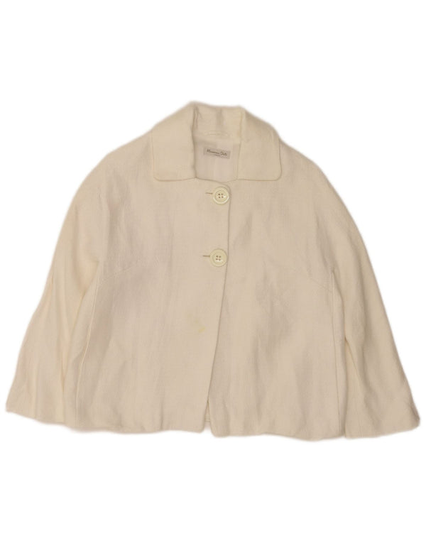 Massimo Dutti ženska jakna sa jaknom s 2 gumba EU 38 Srednje bijela