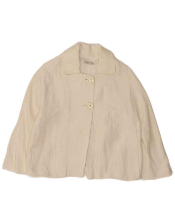 Massimo Dutti ženska jakna sa jaknom s 2 gumba EU 38 Srednje bijela