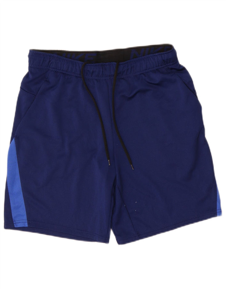 Nike Dri Fit sportske kratke hlače srednje tamnoplave poliesterske boje