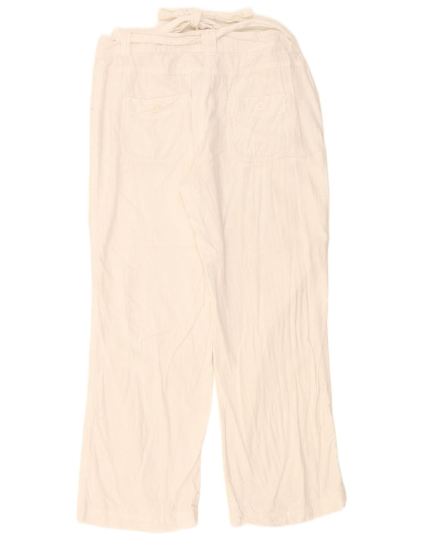 Marks & Spencer ženske ležerne hlače UK 16 Large W36 L27 Bijelo platno