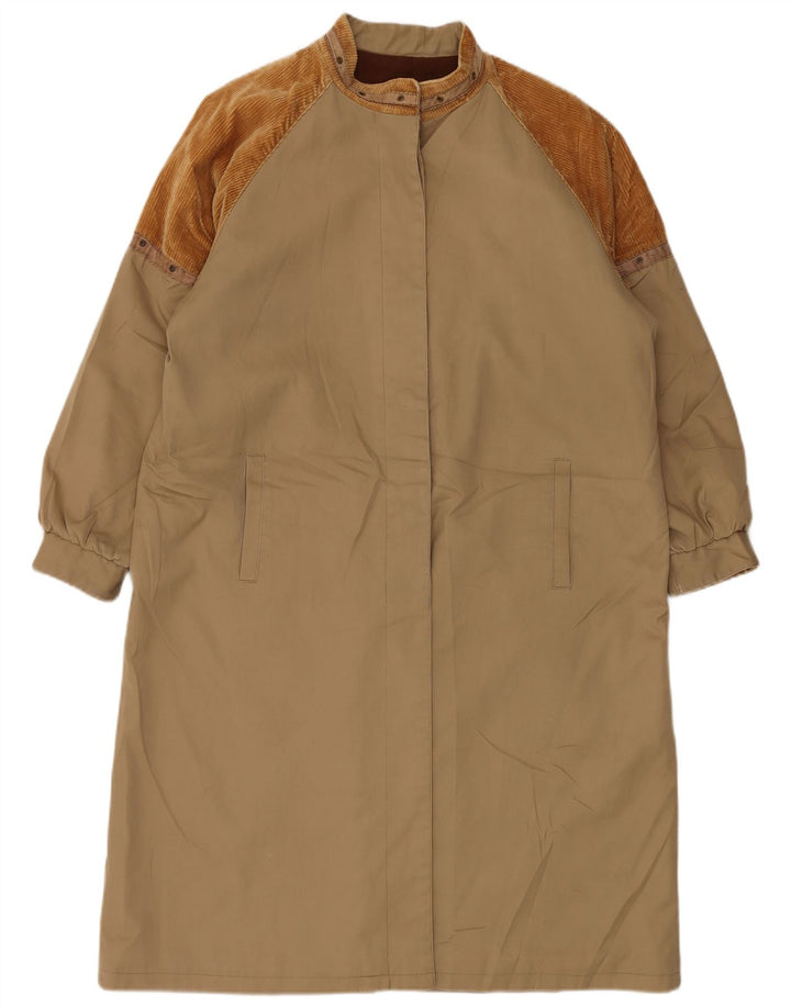 VINTAGE Ženska vjetrovka Kaput UK 16 Large Brown Colourblock