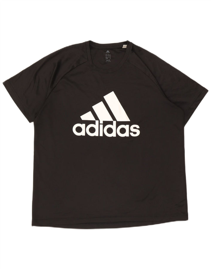 Adidas muška majica kratkih rukava Climalite Graphic XL crni poliester