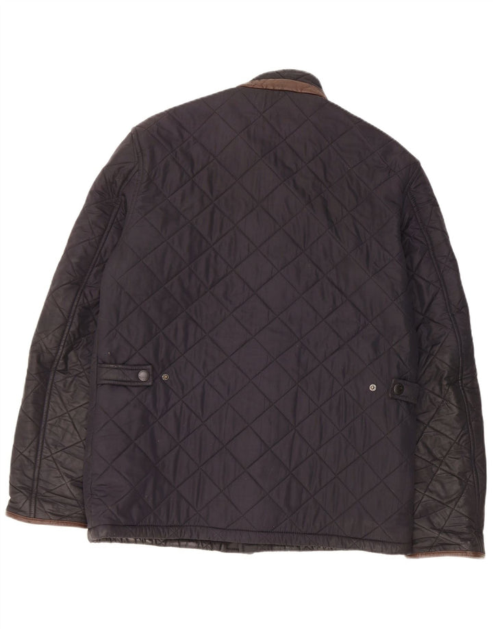 Barbour muška prošivena jakna UK 36 mala tamnoplava poliester
