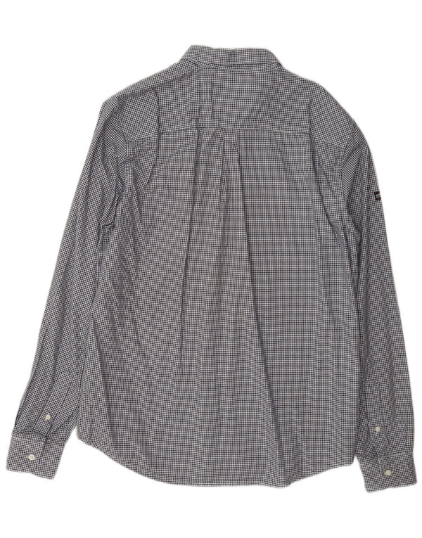 Superdry muška majica standardnog kroja XL tamnoplavi pamuk od ginghama
