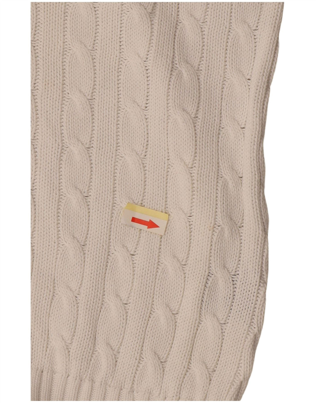 Ralph Lauren Ženski džemper s V-izrezom UK 12 Srednje bijeli pamuk