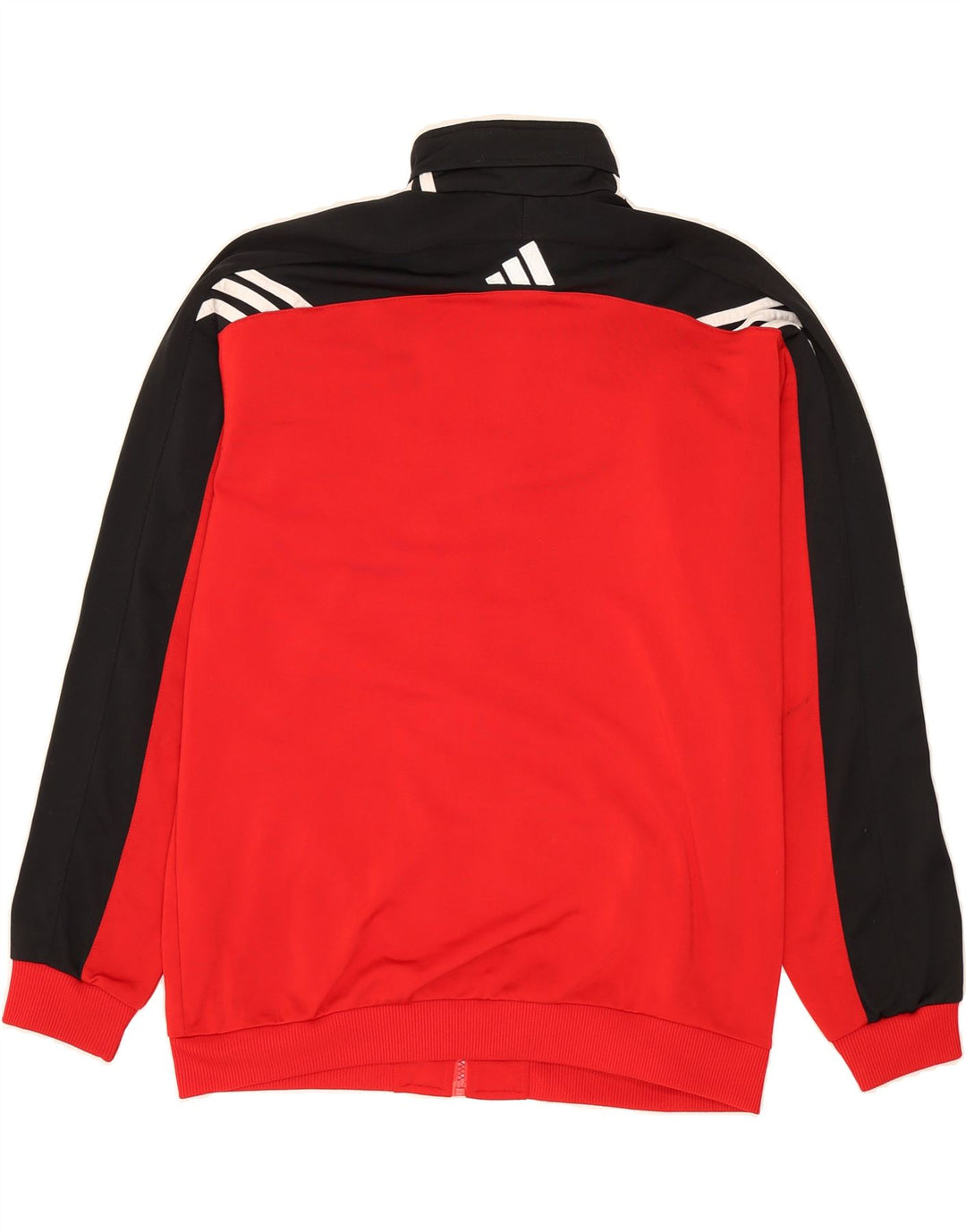 ADIDAS Mens Tracksuit Top Jacket UK 34/36 Small Red Colourblock Polyester Vintage Adidas and Second-Hand Adidas from Messina Hembry 