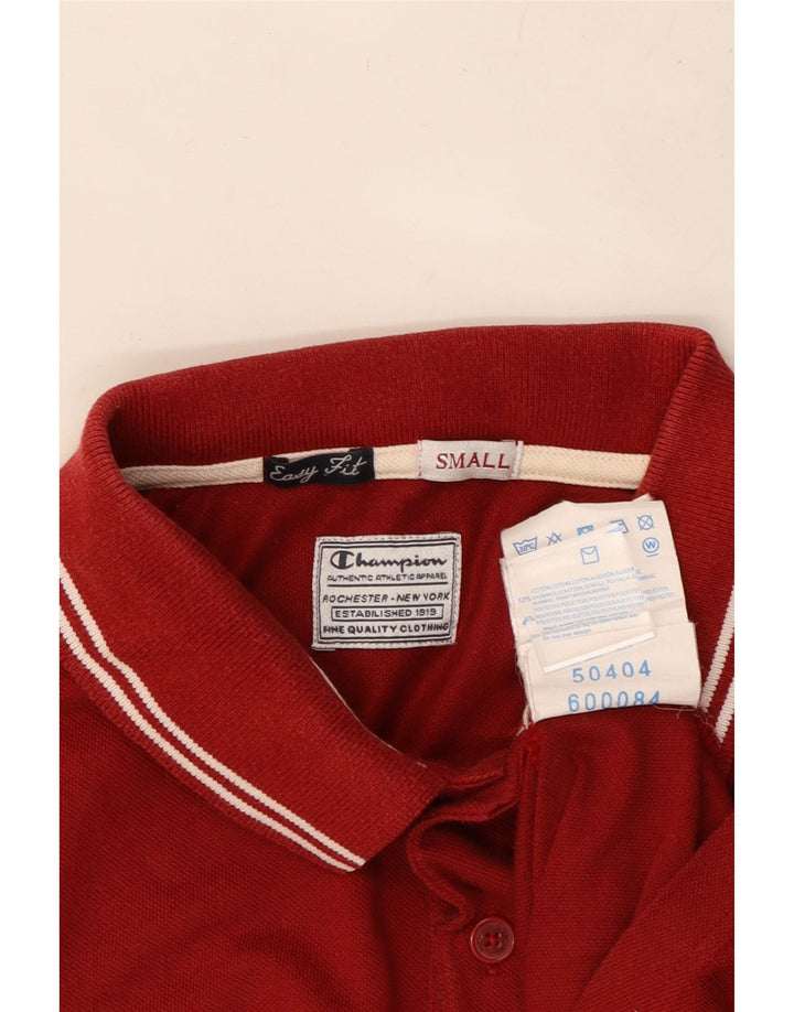 CHAMPION Muška polo majica lakog kroja Mala crvena pamučna