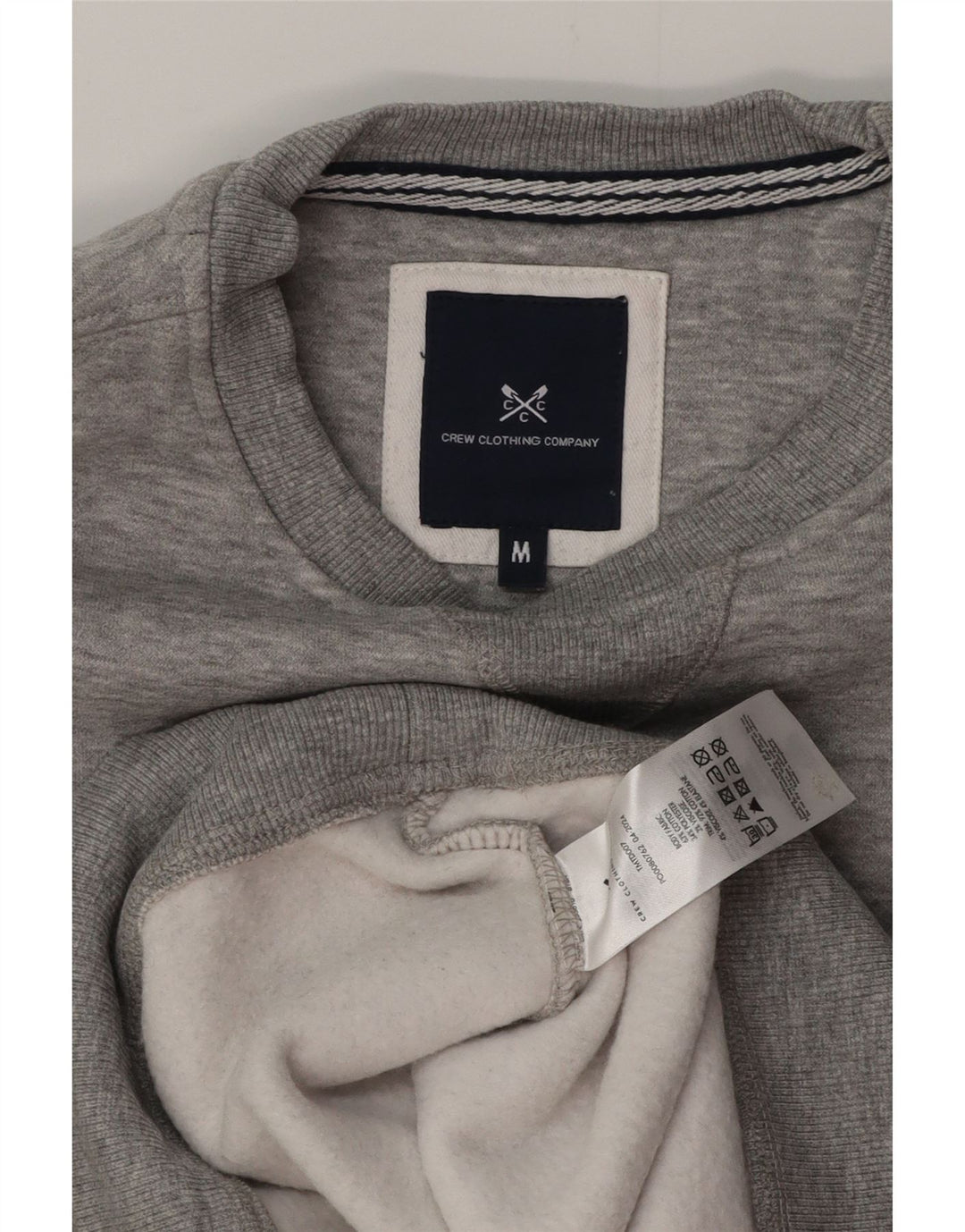 CREW ODJEĆA Muška dukserica Srednje sivi pamuk