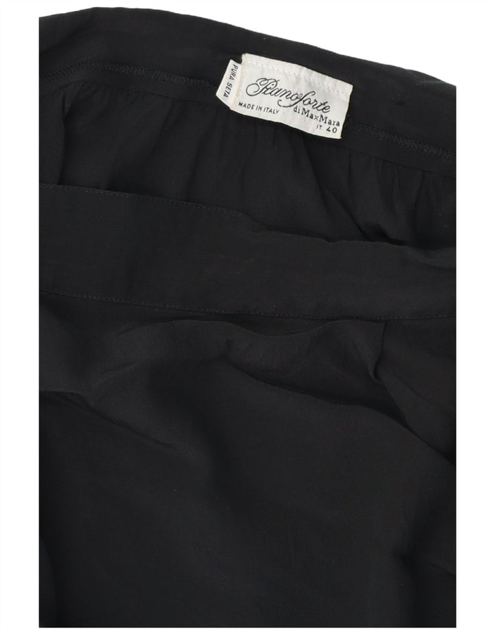 MAX MARA ženska pianoforte asimetrična suknja na omot IT 40 mala W28 crna