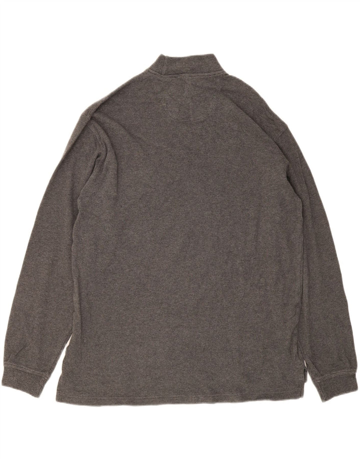 IZOD Mens Turtle Neck Jumper Sweater Large Grey Cotton Vintage Izod and Second-Hand Izod from Messina Hembry 