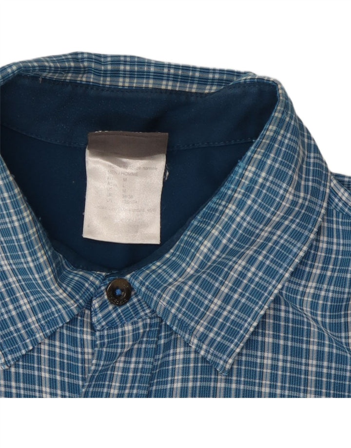 Jack Wolfskin muška flanelska košulja UK 36/38 srednje plava karirana
