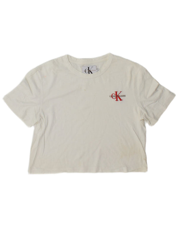 Calvin Klein ženska majica kratkih rukava UK 6 XS bijela