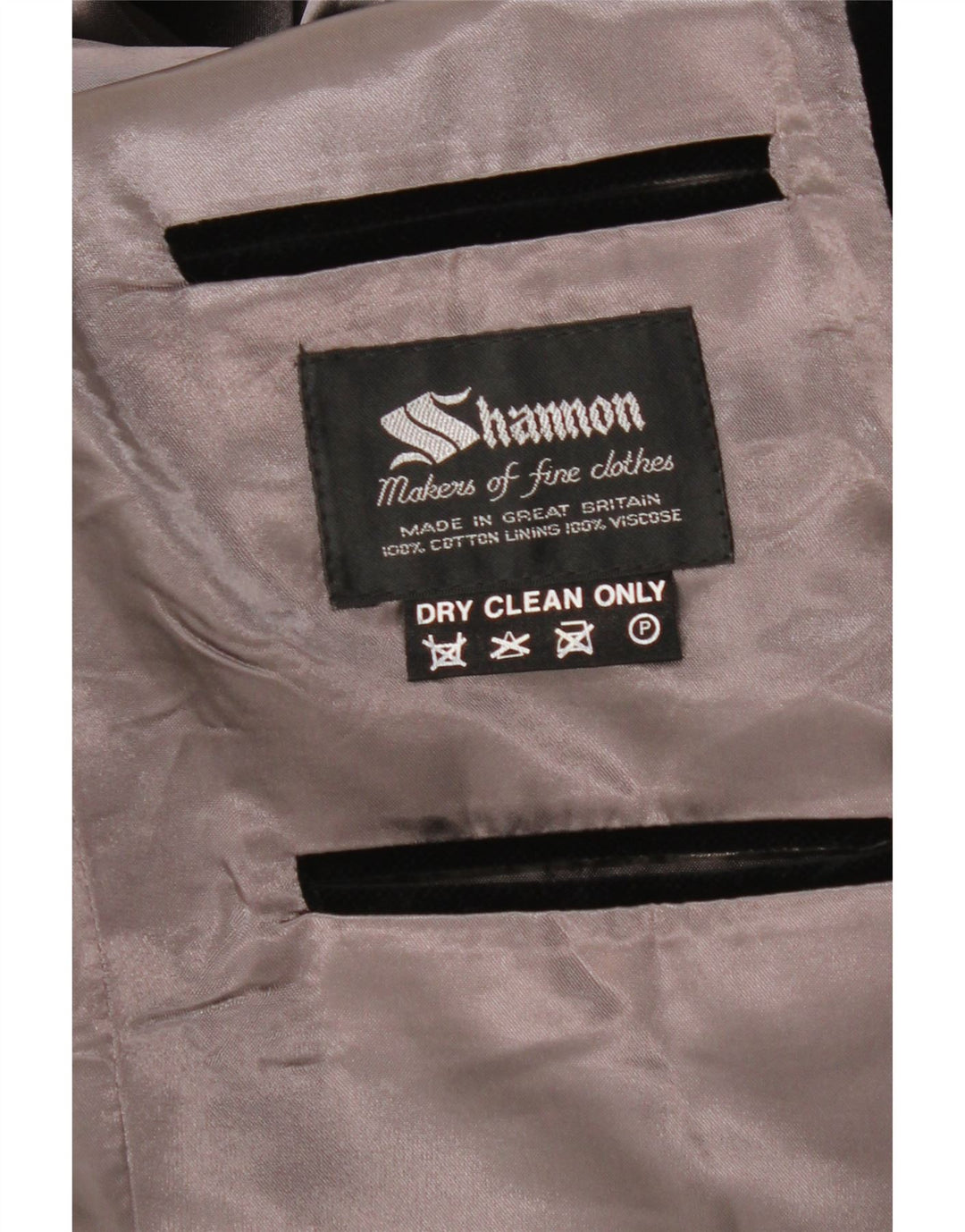 SHANNON Muška baršunasta jakna sa 2 gumba UK 40 velika crna