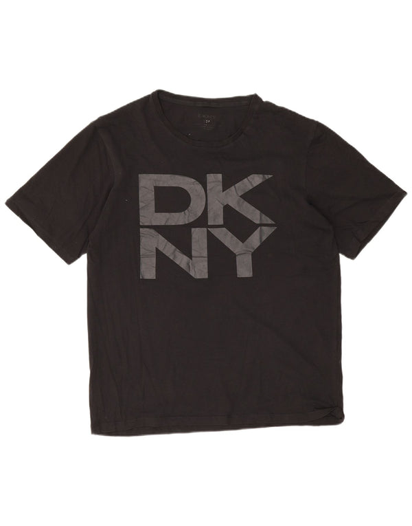 Dkny muška majica kratkih rukava srednje veličine, crni pamuk