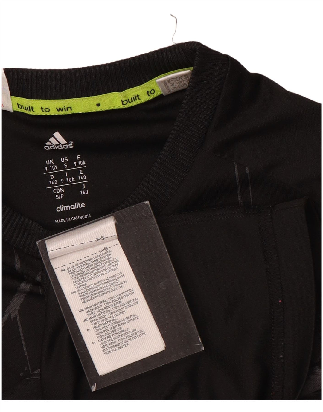 Adidas majica kratkih rukava MESSI za dječake, 9-10 godina, crna poliesterska majica