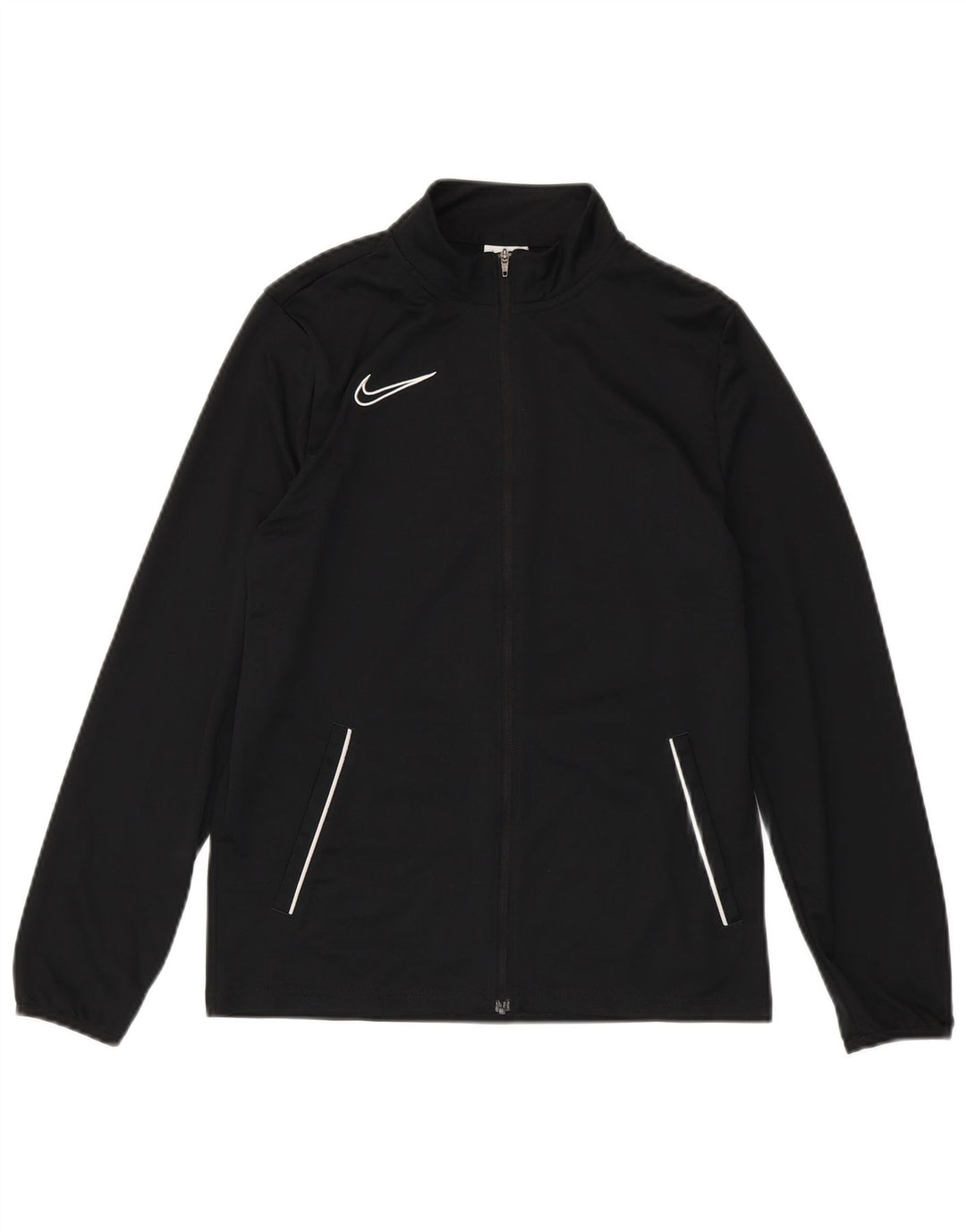 Nike Boys Dri Fit trenirka gornja jakna 13-14 godina XL crni poliester
