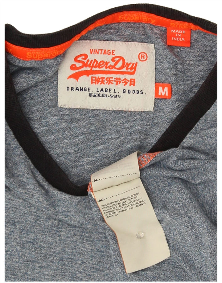 Superdry muška majica kratkih rukava Srednje plavi flekasti pamuk