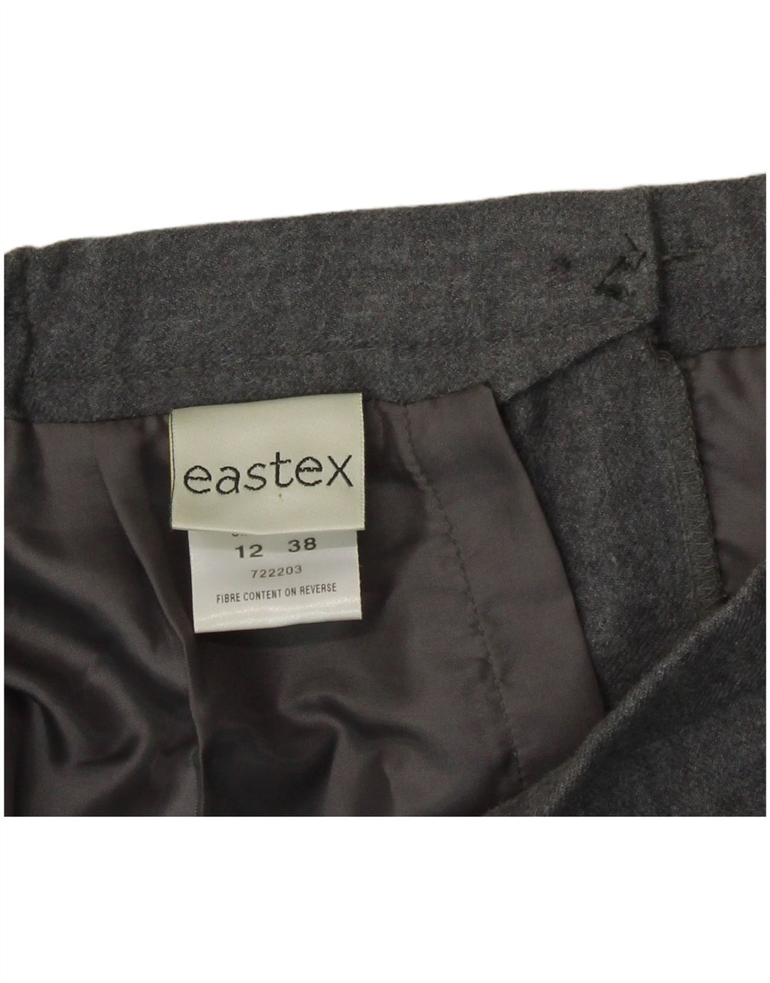 Eastex ženska pencil suknja UK 12 srednje W30 siva vuna
