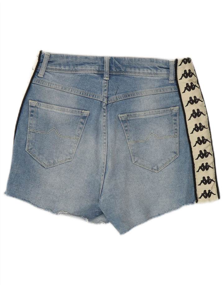 Kappa Ženske Graphic Denim Kratke Hlače Male W27 Plavi Colourblock Pamuk