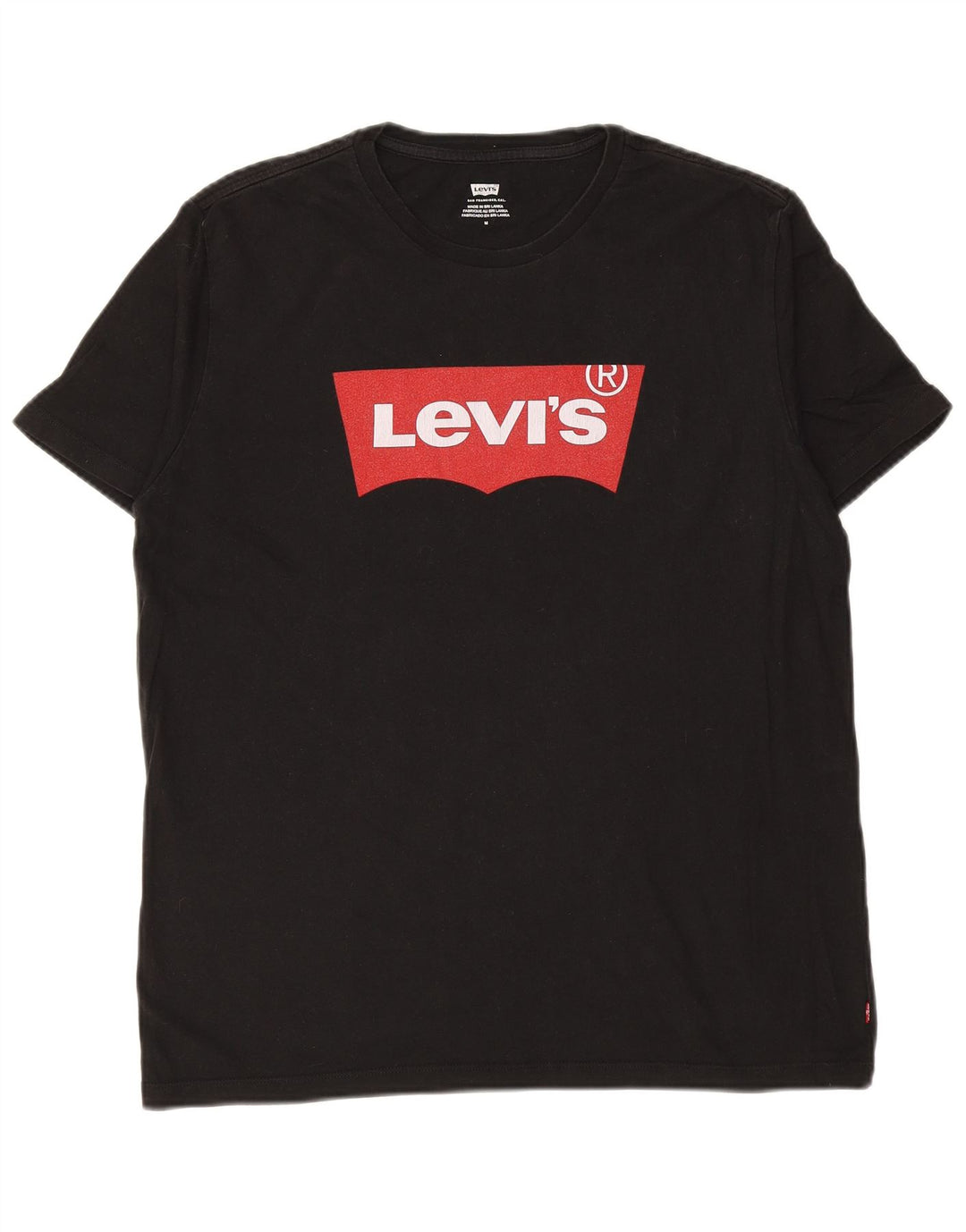LEVI'S muška majica kratkih rukava srednje veličine, crni pamuk