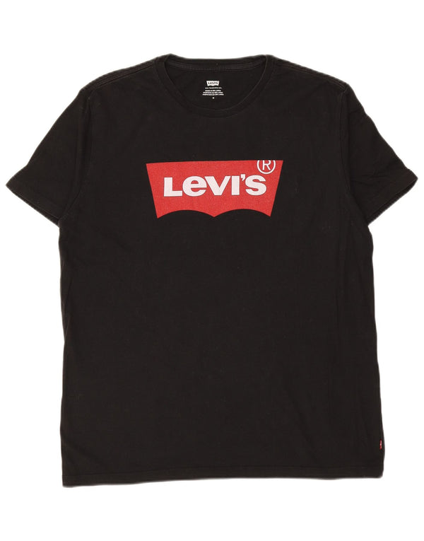 LEVI'S muška majica kratkih rukava srednje veličine, crni pamuk