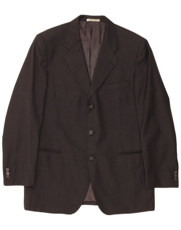 CARLO PIGNATELLI Muška jakna sa 3 gumba UK 40 Velika crna vunena