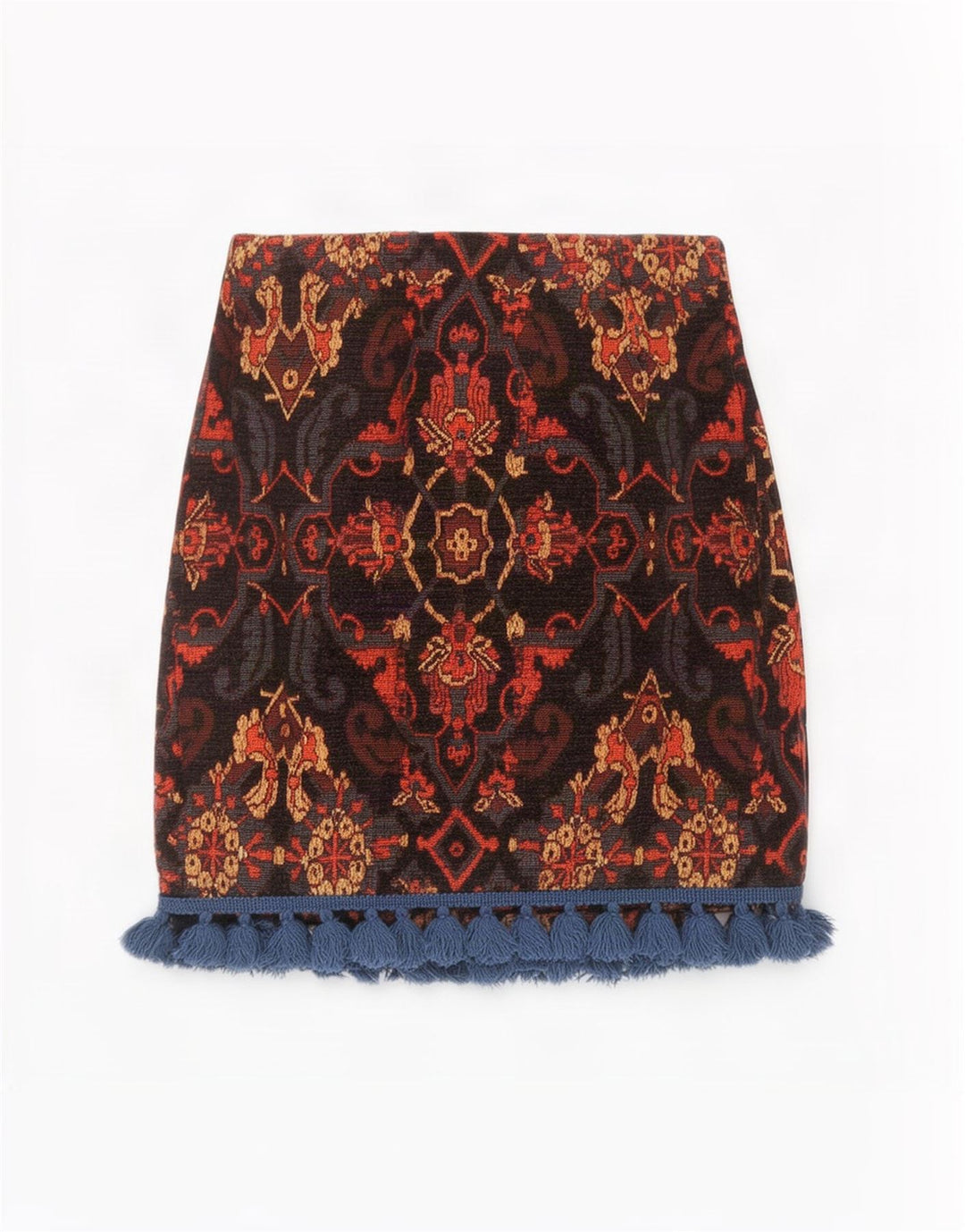 Zara ženska mini suknja mala W26 višebojni paisley akril