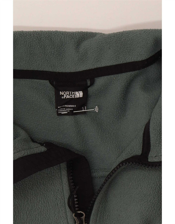The North Face muški džemper od flisa s patentnim izrezom, veliki zeleni poliester
