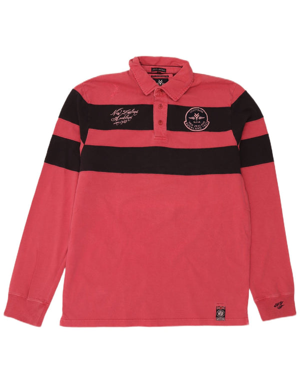 New Zealand Auckland muška grafička ragbi polo majica 2XL na crvene pruge