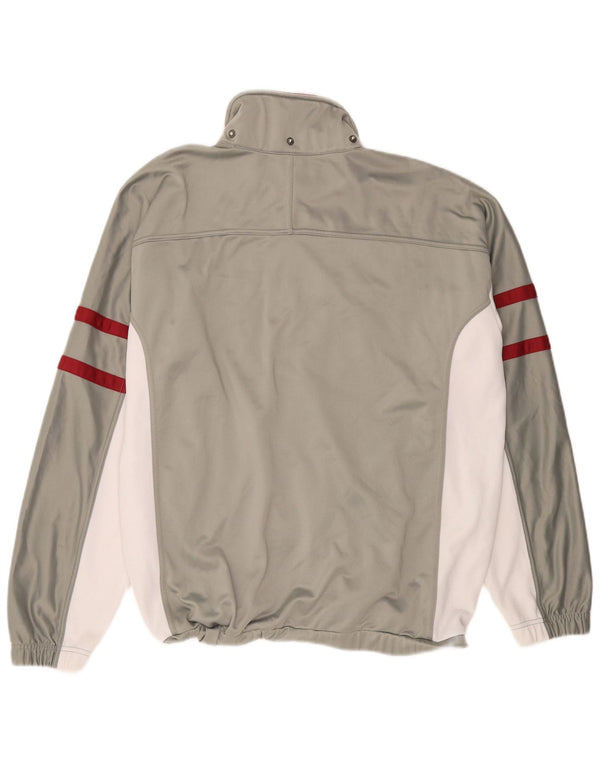 ASICS muška trenirka gornja jakna XL sivi poliester u boji