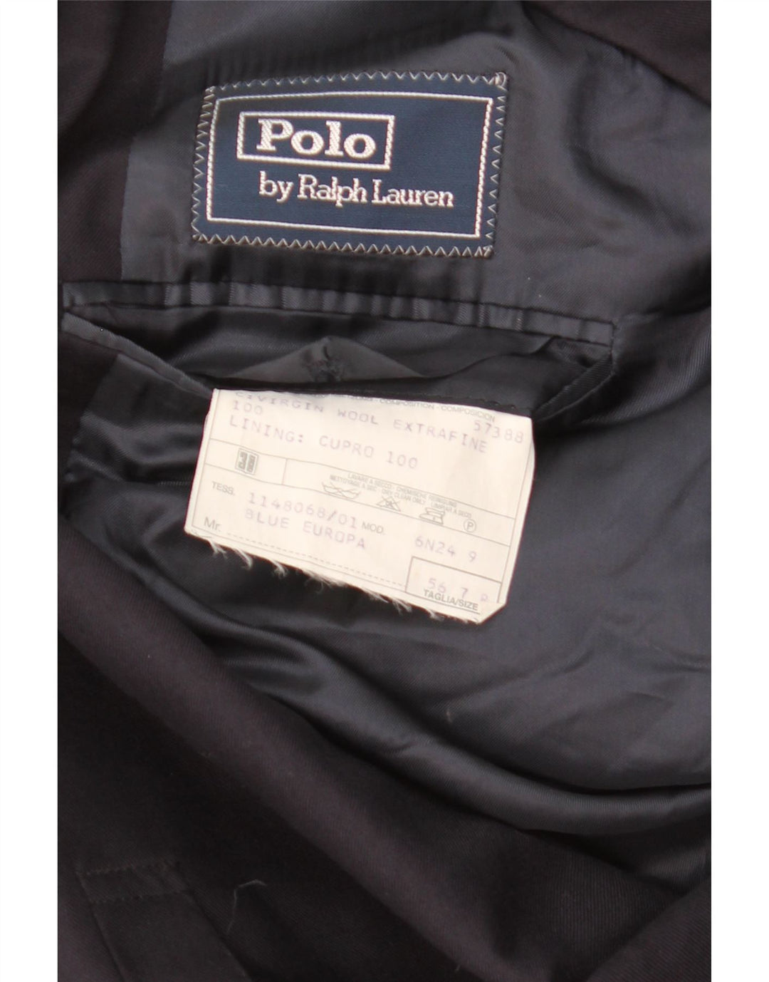 Polo Ralph Lauren muška jakna sa 3 gumba IT 56 3XL tamnoplava vuna